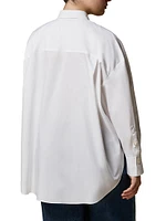 Plus Pece Oversized Cotton Shirt