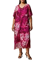 Plus Zenith Silk Georgette Dress