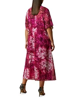 Plus Zenith Silk Georgette Dress