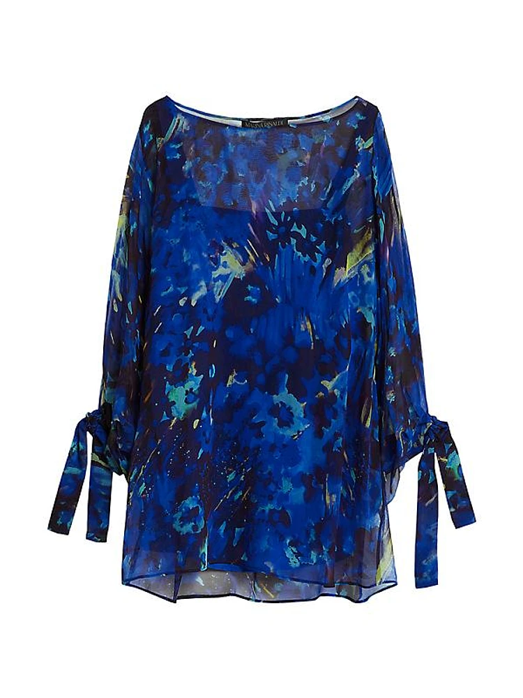 Plus Uvina Printed Georgette Blouse