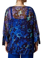 Plus Uvina Printed Georgette Blouse