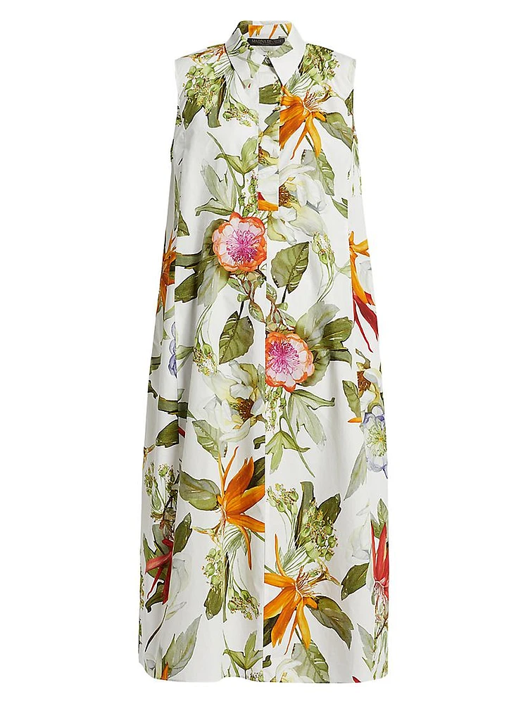 Plus Vadier Cotton Printed Dress