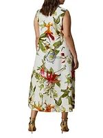 Plus Vadier Cotton Printed Dress