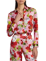 Tyler Floral Silk Blouse