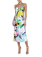 Seridie Kaleidoscope Silk Slip Dress