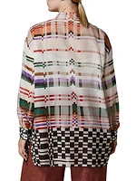 Finito Checkered Cotton-Silk Shirt