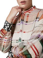 Finito Checkered Cotton-Silk Shirt