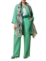 Fiordo Linen Belted Duster Jacket