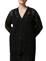 Ardea Embroidered Lace Cardigan