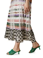 Plus Size Galilea Printed Voile Midi-Dress