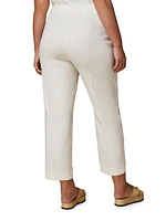 Plus Gerona Linen & Cotton Crop Pants