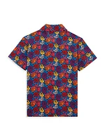 Little Boy's & Seashell Print Short-Sleeve Shirt