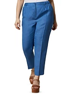 Plus Size Respiro Linen Tapered Pants