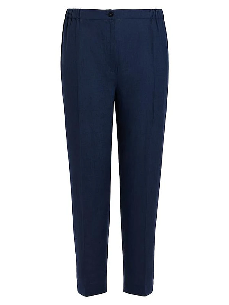 Plus Size Respiro Linen Tapered Pants