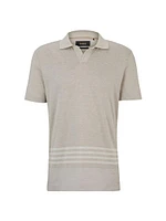 Cotton-Silk Polo T-Shirt