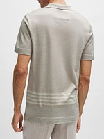 Cotton-Silk Polo T-Shirt