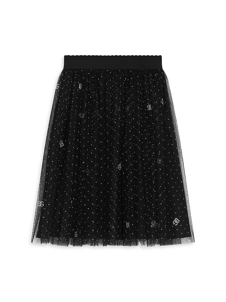 Little Girl's & DG Glitter Tulle Skirt