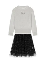 Little Girl's & DG Glitter Tulle Skirt