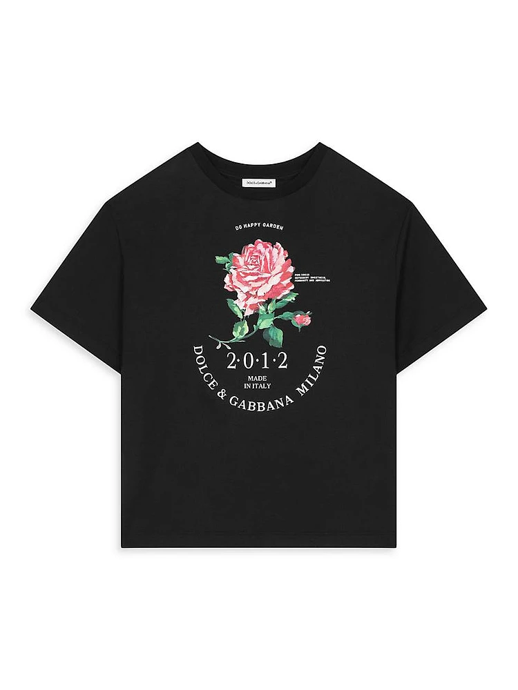 Little Girl's & Rose Graphic T-Shirt