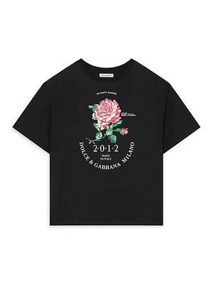 Little Girl's & Rose Graphic T-Shirt