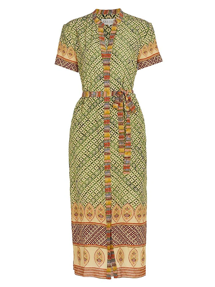 Vicki Silk Midi-Dress