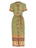 Vicki Silk Midi-Dress