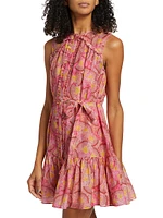 Pixie Cotton-Silk Voile Minidress