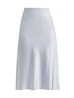 Aviva Stretch Silk A-Line Skirt