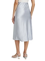 Aviva Stretch Silk A-Line Skirt