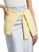 Aviva Stretch Silk A-Line Skirt