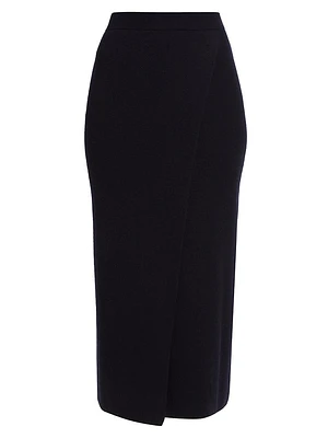 Umbria Wool-Cashmere Midi-Skirt