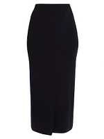 Umbria Wool-Cashmere Midi-Skirt