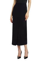 Umbria Wool-Cashmere Midi-Skirt