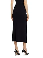 Umbria Wool-Cashmere Midi-Skirt