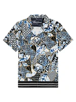 Kintsugi Printed Button-Front Shirt