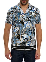 Kintsugi Printed Button-Front Shirt