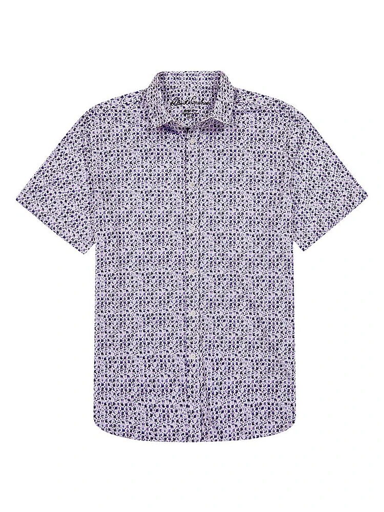 Zambia Printed Button-Front Shirt