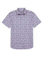 Zambia Printed Button-Front Shirt