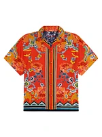 Taj Printed Button-Front Shirt