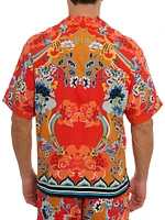 Taj Printed Button-Front Shirt