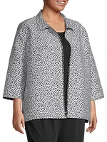 Dotted Jacquard Easy Jacket