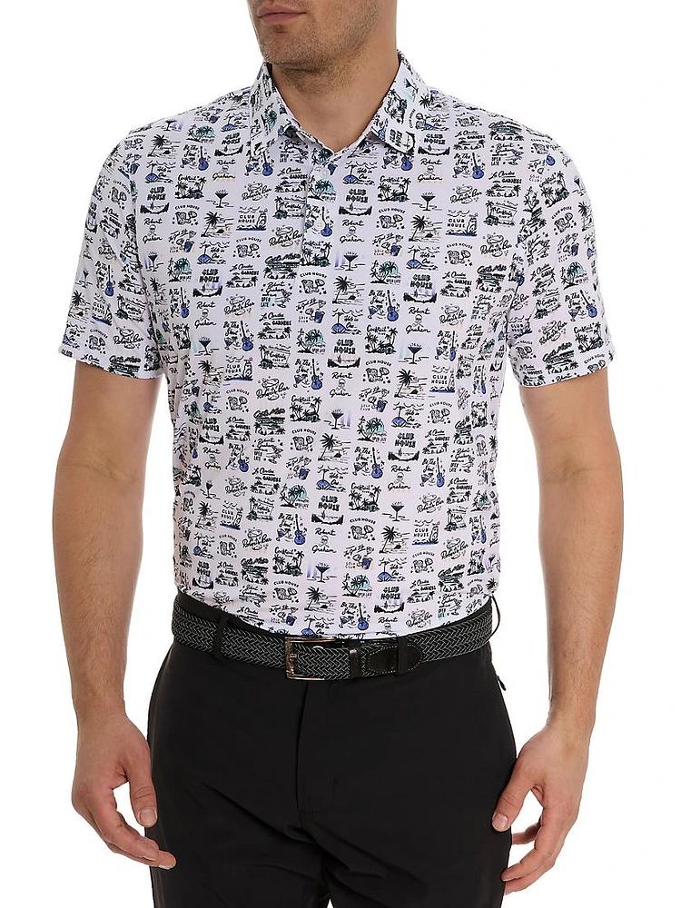 License To Chill Graphic Polo Shirt