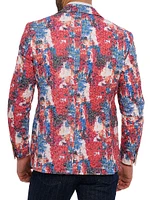 Eagan Floral Cotton-Blend Two-Button Sport Coat