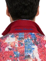 Eagan Floral Cotton-Blend Two-Button Sport Coat