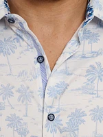 Maris Palm Stretch-Cotton Shirt