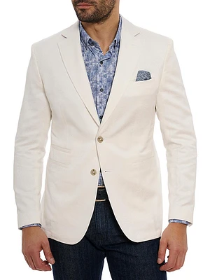 Kellam Jacquard Floral Two-Button Sport Coat