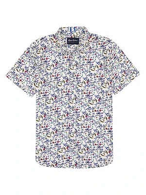 Landon Floral Button-Front Shirt