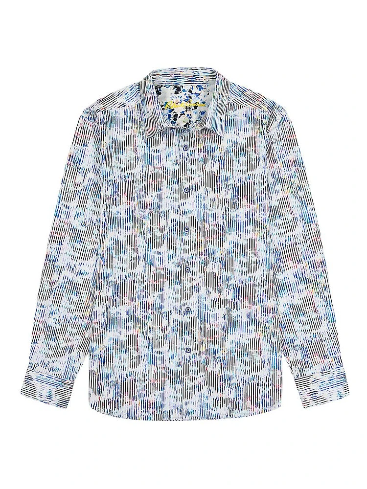 Delray Knit Button-Up Shirt