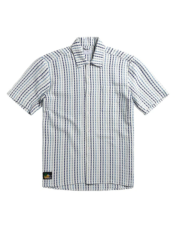 Clerk Stripe Seersucker Shirt