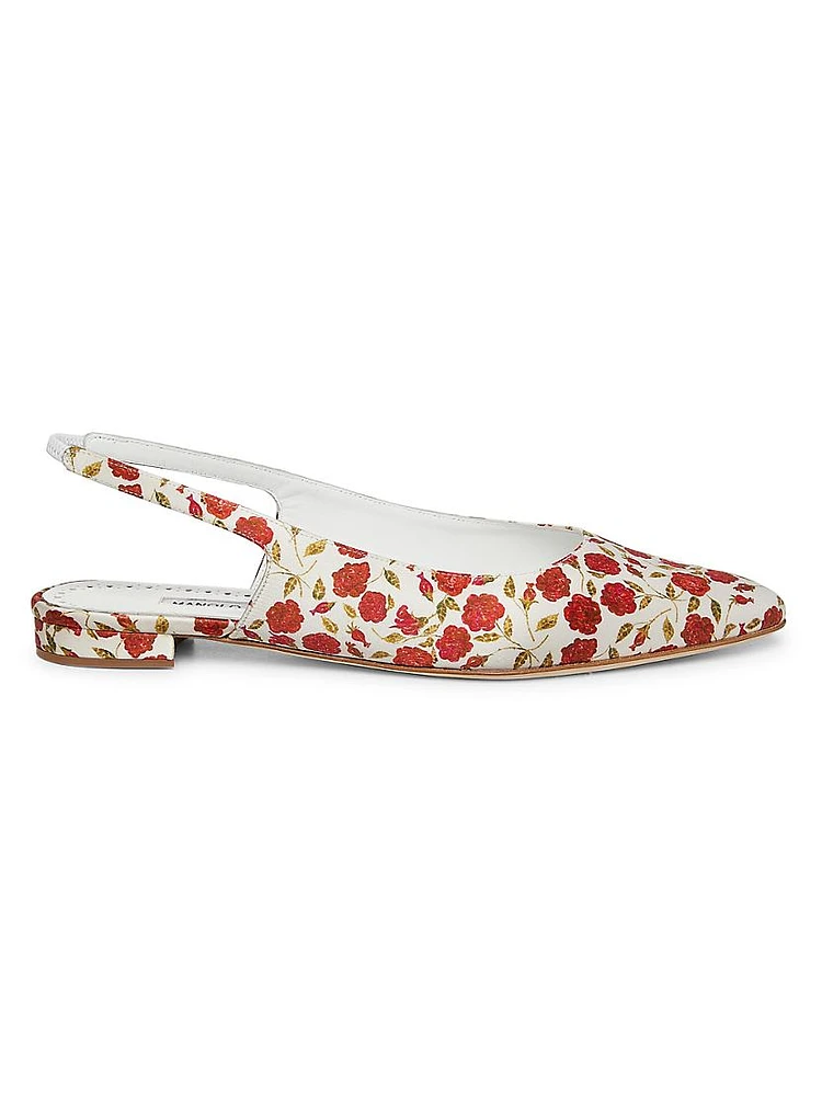 Sawra Floral Slingback Flats